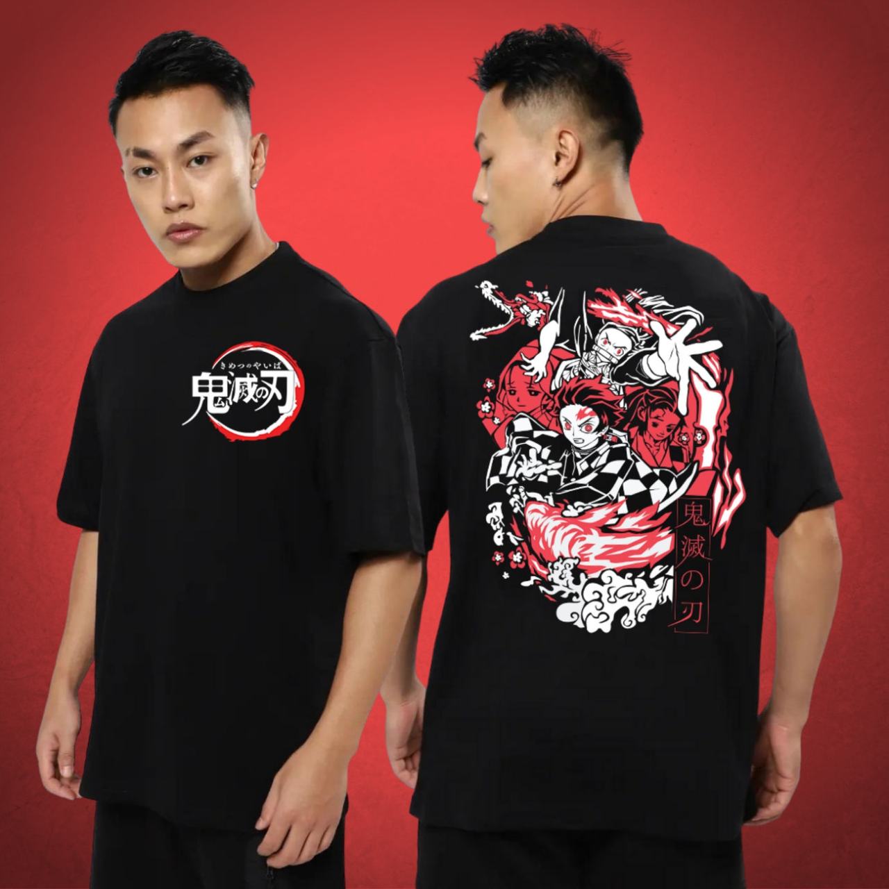 DEMON SLAYER KAMADO ANIME OVERSIZED T-SHIRT