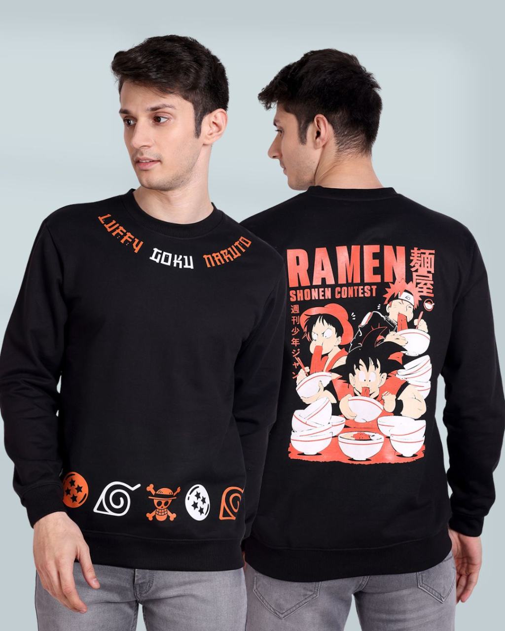 NARUTO LUFFY GOKU SWEATSHIRT