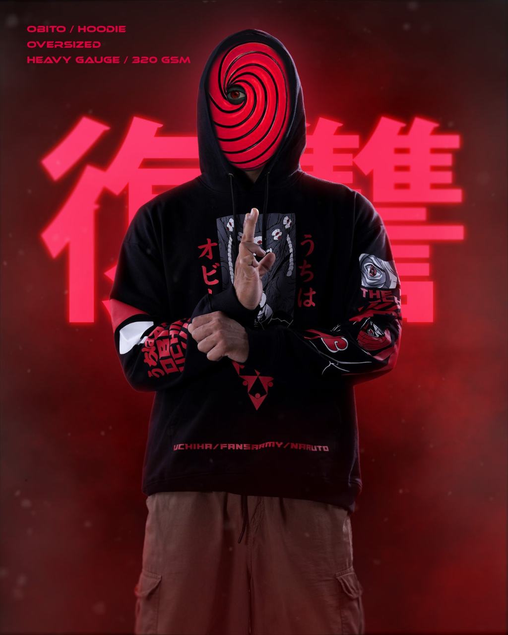 OBITO UCHIHA OVERSIZED HOODIE