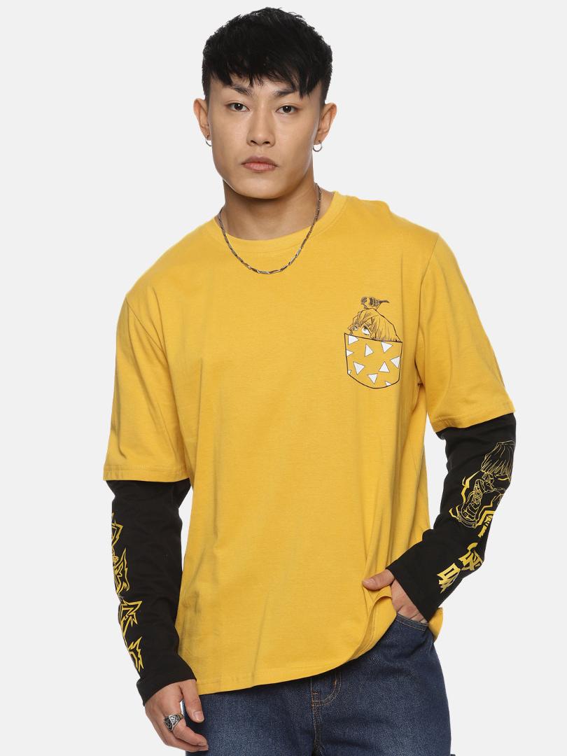 ZENITSU FULL SLEEVE OVERSIZED ANIME T-SHIRT
