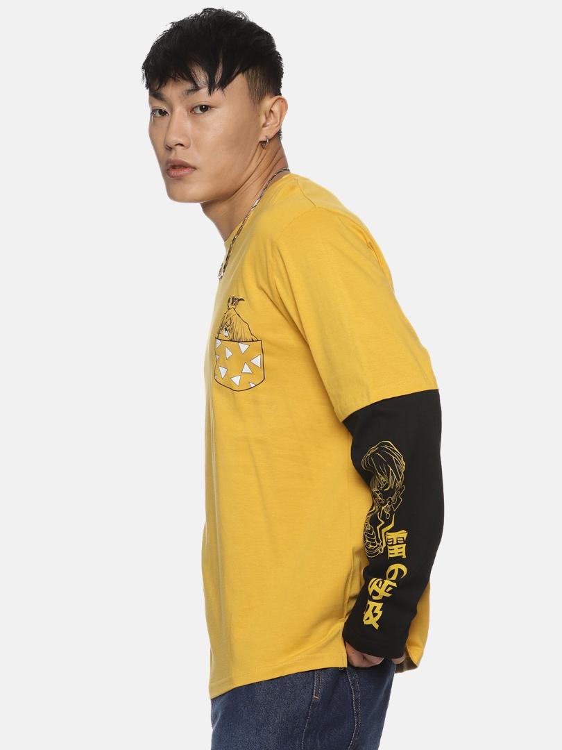 ZENITSU FULL SLEEVE OVERSIZED ANIME T-SHIRT