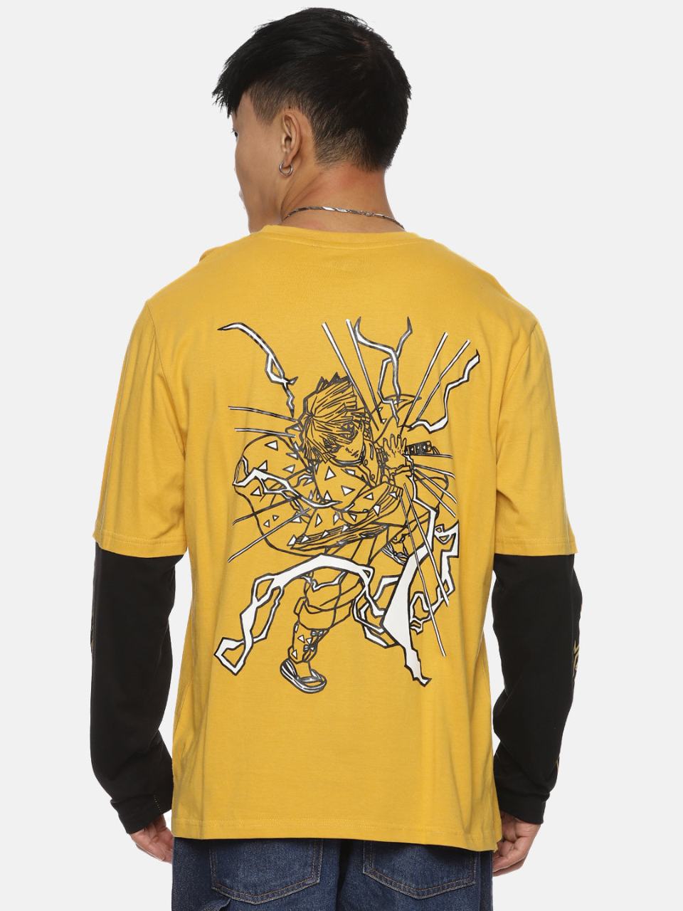 ZENITSU FULL SLEEVE OVERSIZED ANIME T-SHIRT